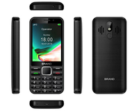 Téléphone mobile à clavier bas de gamme S340 3,2 pouces, compatible WhatsApp et Facebook, vente en gros OEM, 4G