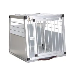 Cat Shop Kennel Light Foldable Cat Cage Crates Portable Aluminum Pet Dog Cages Transport Car Cages For Pet Traveling Camping