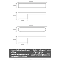 Cerradura Magnética Moderna Europea Duradera con Manija de Una Sola Pieza, Cerradura Oculta, Funcionamiento Silencioso, Aleación de Aluminio, Insonorizada, con Tornillos