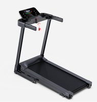 Equipo de Fitness para el hogar unisex, cinta de correr con pantalla LED de acero motorizada para correr, caminar, entrenamiento atlético acondicionado