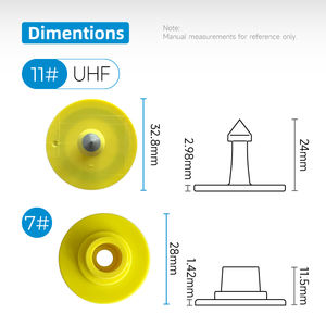 BLUEWORTH UHF, отслеживание животных, скота, RFID, Ушные бирки 860 ~ 960 мГц с различными мужскими бирками - Product Image 2
