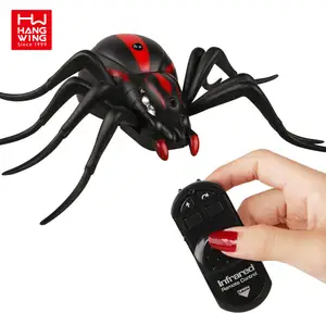 HW oyuncaklar kızılötesi uzaktan kumanda siyah dul büyük örümcek simülasyon böcekler eğlenceli oyuncak