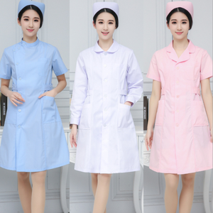 DFHS01 Stock para Venta al por Mayor y Personalizado: Diseños de Uniformes de Enfermera para Hospital, Conjuntos de Uniformes Médicos, Nuevo Estilo con Cuello de Traje para Enfermera - Product Image 2