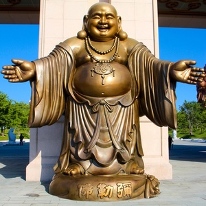 Statue de bouddha en bronze, personnalisé, harmonie qui fait de l'<span class=keywords><strong>argent</strong></span>, grand ventre, musulman - Product Image 4