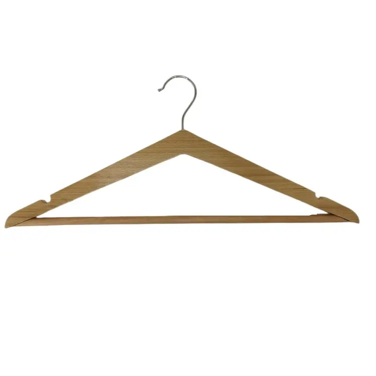 Nieuwe Ontwerp Driehoek Vorm Gelamineerd Hout Hanger Hijab Hanger Voor Kleding