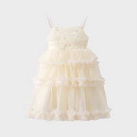Robe tutu d'été princesse pour filles avec bretelles spaghetti, motif solide ODM pour mariage ou fête