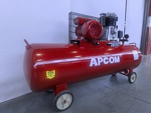 เครื่องอัดอากาศแบบลูกสูบ APCOM ถัง 200 ลิตร 300 ลิตร ใช้ไฟ 220V AC สำหรับอุตสาหกรรม  ขาย - Product Image 3