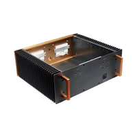Boîtier d'extrusion en alliage d'aluminium sur mesure, boîte de sortie, dissipateur thermique, boîtiers électriques DIY, protection IP45, services d'usinage CNC