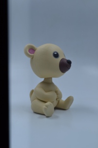 Cute Bobblehead Teddy Bear Figurine Playful Mini Showpiece for <b>Car</b> Dashboard, Office Desk, Kids <b>Table</b> & Home Decoration - Product Image 3