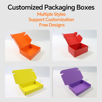 Boîte à pizza en carton ondulé E-flute pliable et écologique, taille personnalisable, impression de logo couleur sur mesure, vente chaude Huilong