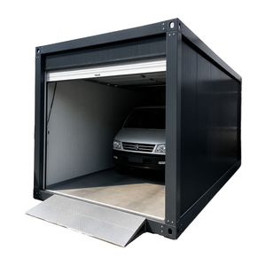 Garage portable, abri de voiture, entrepôt modulaire préfabriqué, maison de stockage, porte à enroulement, parking extérieur - Product Image 1