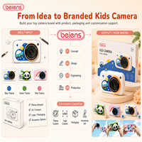 Aangepaste digitale kindercamera C1 Super Mini schattig design dubbele camera's OEM ODM 2.4 inch IPS scherm speelgoed 0-12 maanden