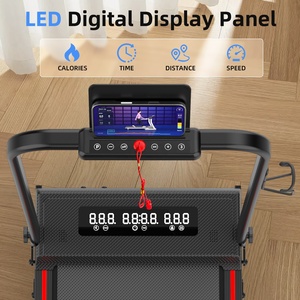 Tapis de marche pliable avec inclinaison manuelle, tapis de course électrique portable sous le bureau, affichage LED de la vitesse, moteur 0,75 CV, pour la maison, le bureau et la salle de sport - Product Image 2