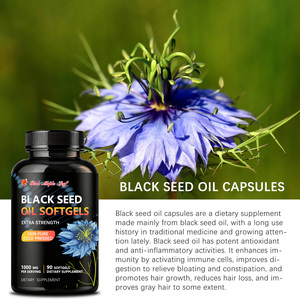 Aceite de Semilla Negra con Fibra Prebiótica en Cápsulas Blandas |   Nigella Sativa para el Apoyo Intestinal y Metabólico |   60 Cápsulas |   GMP - Product Image 6