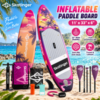 Planche de paddle SUP large Skatinger Supplier 375lbs avec double pagaie pour Stand Up Paddleboarding