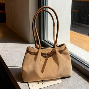 กระเป๋าโท้ทผู้หญิง COULD สีกากี ทรงสี่เหลี่ยมแนวนอน ซับในโพลีเอสเตอร์ ใส่ได้ทุกวัน เหมาะกับชุดลำลอง ฤดูใบไม้ร่วง ความจุเยอะ สีพื้น - Product Image 2