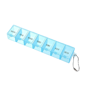 Organizador de Pastillas Portátil OEM para 7 Días con Llavero, Pastillero de Viaje de Plástico para un Almacenamiento Semanal Fácil - Product Image 4