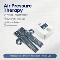 Appareil de pressothérapie à compression d'air avec 24 airbags, chauffage, massage corporel, presothérapie, équipement de bien-être pour salon de beauté
