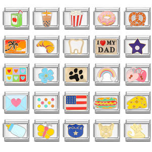 Pulseira De Moda Artesanal Modular Italiana-Criativo DIY Cartoon <span class=keywords><strong>Food</strong></span> Personalidade Acessório Modular Moda Pulseira - Product Image 2