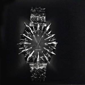 Montre personnalisée en acier inoxydable pour homme, avec <span class=keywords><strong>lunette</strong></span> irrégulière à bords sculptés, style Dark Goth Cyber Vanguard, accessoire de poignet masculin - Product Image 4