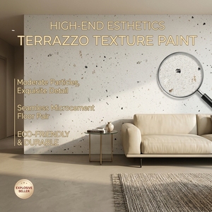 High Performance Chunky Terrazzo <b>Paint</b> Modern Large Flake Stone Effect Liquid Coating for Luxury Interior Exterior Decor - Product Image 5
