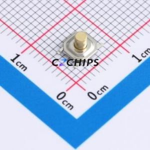 TS011-TBW1FH3.5 Tactile Switch SMD-4P,5.1x5.1mm Switch Single Pole Single Throw Round Button 2.5N Vertical Mount - Product Image 1