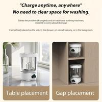 Machine à laver portable avec essoreuse 1,6 L, mini lave-linge portable avec séchage rotatif pour sous-vêtements, chaussettes, maison, camping, voyage