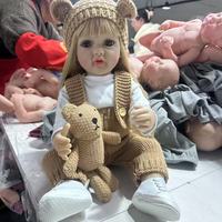 Poupée bébé fille reborn mignonne de 55 cm, jouets doux et réalistes, accessoires de jeu d'imitation pour enfants, cadeaux