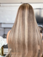 SHY 13x5 Perruque Lace Front HD sans colle, Cheveux Humains Bruts, Densité Personnalisée, Couleur de Salon, Lisse, Ligne de Cheveux Naturelle, Marque Privée
