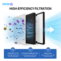 Filtro de Carbón Activado HEPA para Purificador de Aire, Eliminador de Olores, Eliminador de Malos Olores del Refrigerador, Absorbente de Carbón Reutilizable