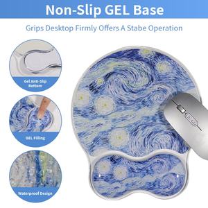 Ensemble de tapis de souris antidérapants personnalisés en usine, repose-poignet <span class=keywords><strong>transparent</strong></span>, tapis de souris pour <span class=keywords><strong>bureau</strong></span> de jeu, <span class=keywords><strong>bureau</strong></span>, tapis plats en caoutchouc personnalisés en stock - Product Image 5