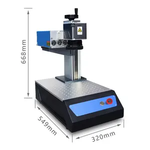 Draagbare Fiber Laser 3W 5W 10W Uv Laser Markering Machine Voor Bril