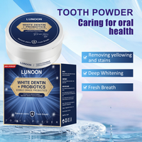 Vente chaude de dentifrice probiotique poudre de blanchiment des dents poudre de dent d'élimination des taches à base de plantes pour les dents sensibles