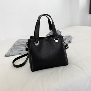 Bolso de Hombro Casual de Lujo Vintage para Mujer 2026, de PU de Color Sólido, con Cremallera, de Poliéster, Sencillo, para Damas - Product Image 4