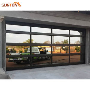 Vente en gros <span class=keywords><strong>porte</strong></span> de <span class=keywords><strong>garage</strong></span> <span class=keywords><strong>sectionnelle</strong></span> moderne <span class=keywords><strong>sur</strong></span> <span class=keywords><strong>mesure</strong></span> 8x7 9x7 9x8 12x7 16x7 16x8 en aluminium verre - Product Image 2