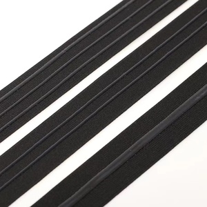 Fascia elastica alta elastica in bianco e nero <span class=keywords><strong>2</strong></span> fettuccia antiscivolo in Silicone diritta per ginocchiere sportive con nastro antiscivolo in gomma a goccia - Product Image 5