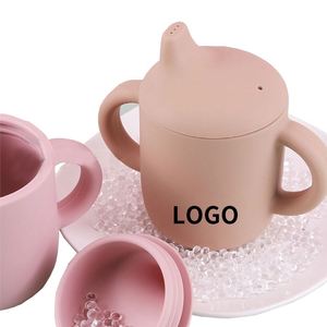 2024 Wholesale Silicone Training Children Bpa Free Promotion Babies Drinking Cup With Handle - Product Image 3