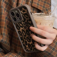 Nouveau personnalisé pour IPhone Mobile couverture de téléphone portable luxe fille léopard coque de téléphone en Silicone souple