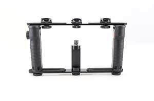 Yeah แท่นขุดเจาะวิดีโอโทรศัพท์มือถืออลูมิเนียมสำหรับสมาร์ทโฟน iPhone Samsung มาพร้อมกับรองเ<span class=keywords><strong>ท้า</strong></span>เย็น3คู่สำหรับไมโครโฟนจอภาพเติมไฟ - Product Image 5