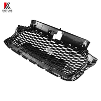 Calandre de Pare-chocs Avant à Maille Nid d'Abeille Noire Style RS3 pour Au-di A3 S3 2016-2020, Accessoires de Kit Carrosserie de Remplacement en Plastique