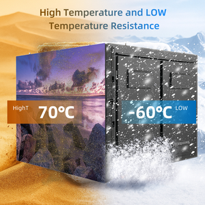 Tiết kiệm năng lượng ngoài trời cố định cài đặt dẫn hiển thị nhà sản xuất hiệu suất tuyệt vời trong ánh sáng mặt trời cho phương tiện truyền thông ngoài trời Mặt tiền - Product Image 2