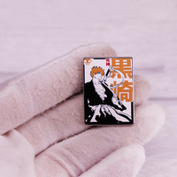 Broche de personnage de dessin animé japonais kuosaki Ichigo, Badge de rôle principal, épingles en métal pour sac à dos
