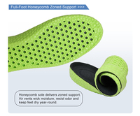 Plantillas de PU con Soporte de Arco, Amortiguación y Absorción de Impactos, Transpirables, para Deportes y Correr, para Hombres y Mujeres