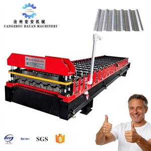 Precision Deburring <b>Roof</b> Panel Roll Forming Machine with Gear and Pump for Smooth <b>Edge</b> - Product Image 1