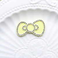 Harsen Kawaii Kleurrijke Vlinderdas Strikje Platte Achterkant Strass Figuur Scrapbook DIY Decoratie Huisaccessoires Knutselwerk