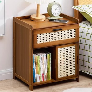 Luxury-style bedside table, <b>small</b> and ultra-narrow, perfect for home use. - Product Image 1