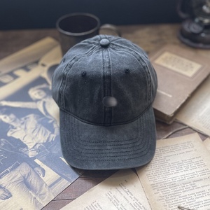 Gorra de béisbol de algodón lavado y desgastado con bordado pequeño, corona suave, estilo casual para papá, al por mayor - Product Image 5