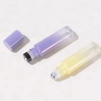 Flacon roll-on en verre dégradé perlé pour huiles essentielles 10ml, prix usine, vente en gros, vide, personnalisable, sérigraphie pour parfums