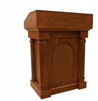 Pupitre d'église moderne en bois massif pour séminaires et écoles théologiques, salons et événements cérémoniels en extérieur - Écologique