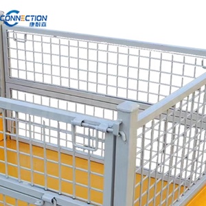 Nặng có thể gập lại dây lưới kim loại Pallet gấp kho lưu trữ lồng dây lưới container stillage lồng có thể gập lại cứng nhắc container - Product Image 3